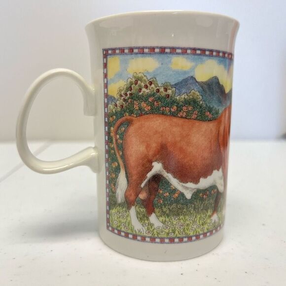 DUNOON Coffee Mug 4.25x3” Tavern Pub Bar The Bull And Gate Bone China Scotland - Picture 3 of 8